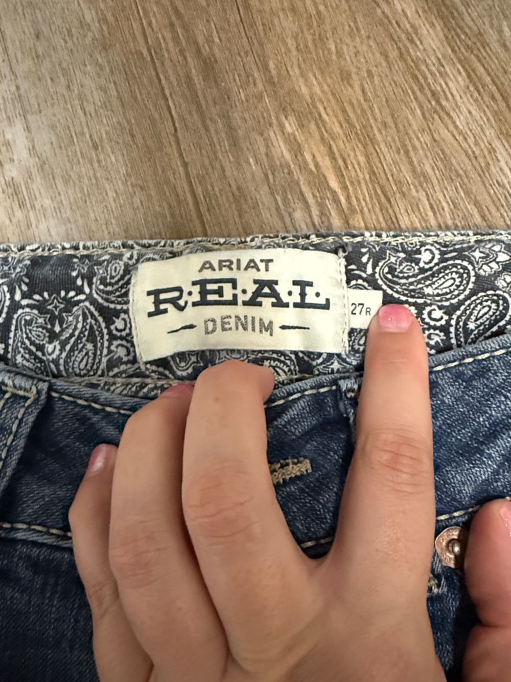 Women’s Ariat Mid-Rise Bootcut Jeans 27R - Picture 6 of 7
